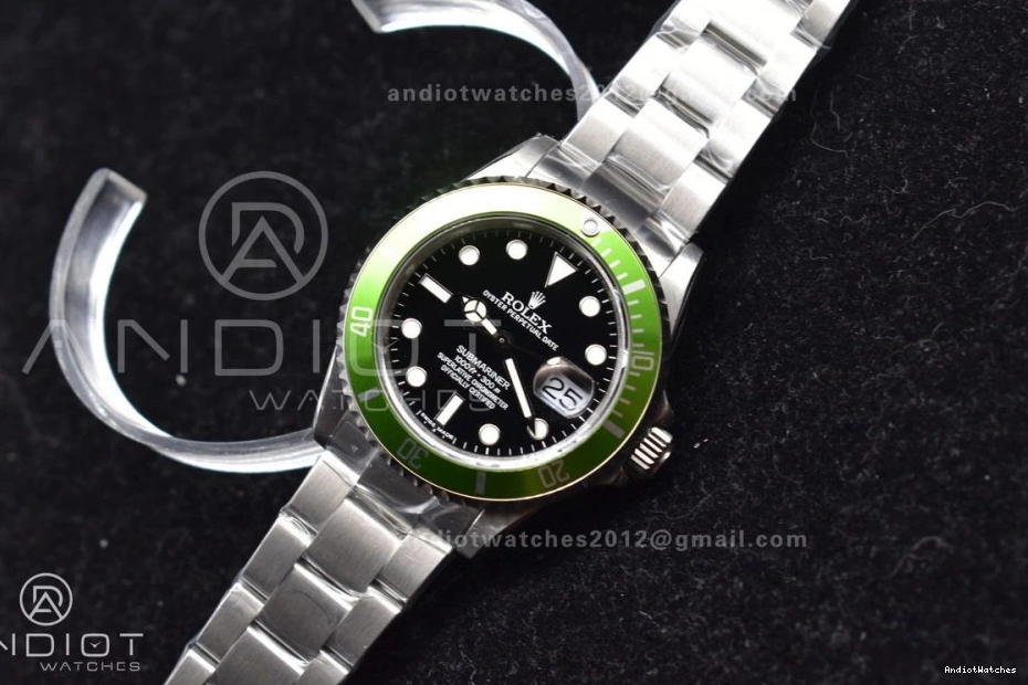 Snug Best 469 SS Edition Kermit On Bracelet Submariner16610LV BPF 0311
